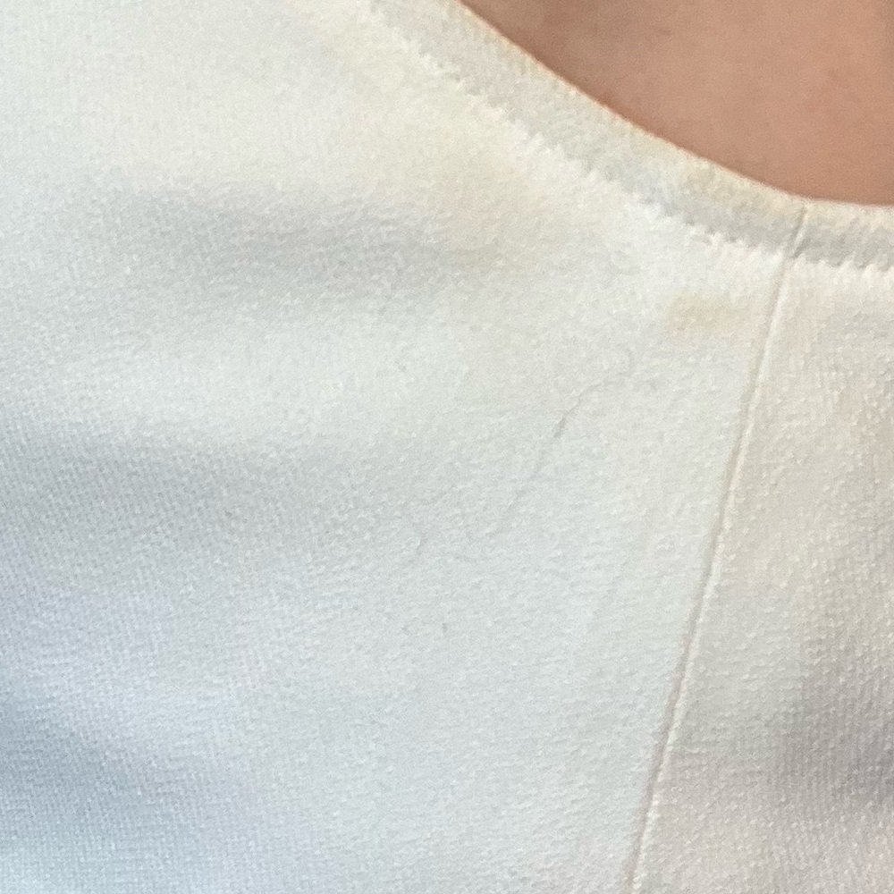 Reformation Kaia Denim Patch Pocket Dress White - Picture 8 of 11